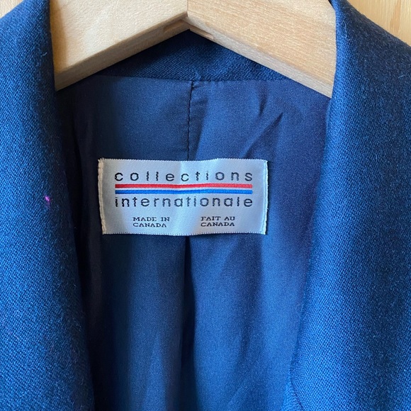 Vintage FRENCH Blue “ 1980’s blazer - Picture 3 of 9